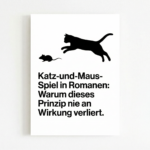 Katz-und-Maus-Spiel in Romanen: Warum dieses Prinzip nie an Wirkung verliert